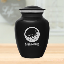 Golf Ball Sharing Urn - Jet Black