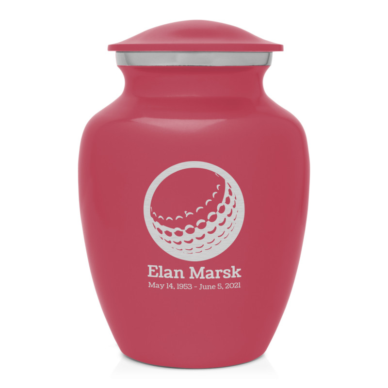Golf Ball Sharing Urn - Rose Pink