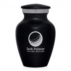 Golf Ball Keepsake Urn - Jet Black