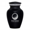 Golf Ball Keepsake Urn - Jet Black