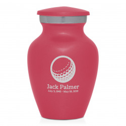 Golf Ball Keepsake Urn - Rose Pink