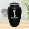 Golf Cremation Urn - Jet Black