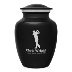 Golf Sharing Urn - Jet Black