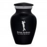 Golf Keepsake Urn - Jet Black