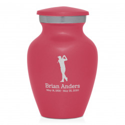 Golf Keepsake Urn - Rose Pink
