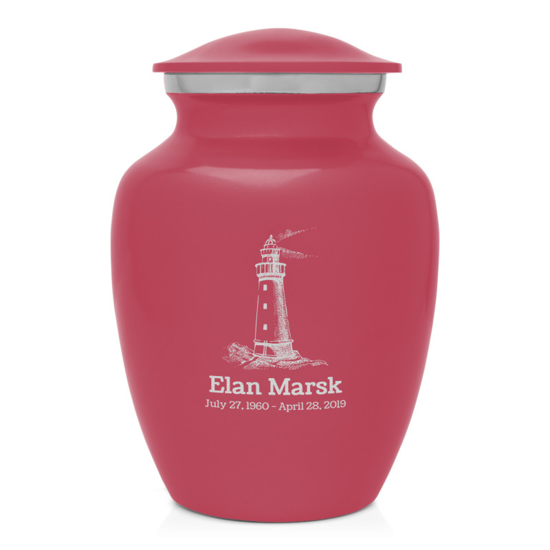 Lighthouse Sharing Urn - Rose Pink