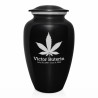 Marijuana Cremation Urn - Jet Black