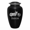 Motorcycle Cremation Urn - Jet Black
