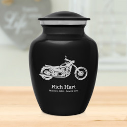 Motorcycle Sharing Urn - Jet Black