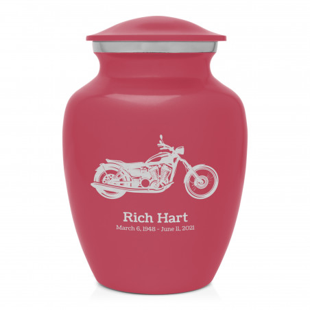 Motorcycle Sharing Urn - Rose Pink