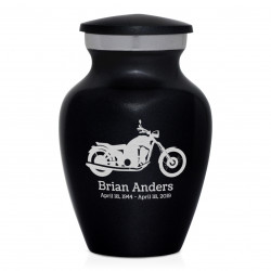 Motorcycle Keepsake Urn - Jet Black