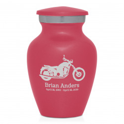 Motorcycle Keepsake Urn - Rose Pink