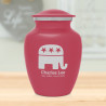 Republican Elephant Sharing Urn - Rose Pink