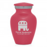 Republican Elephant Keepsake Urn - Rose Pink