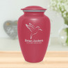 Hummingbird Cremation Urn - Rose Pink