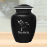 Hummingbird Sharing Urn - Jet Black