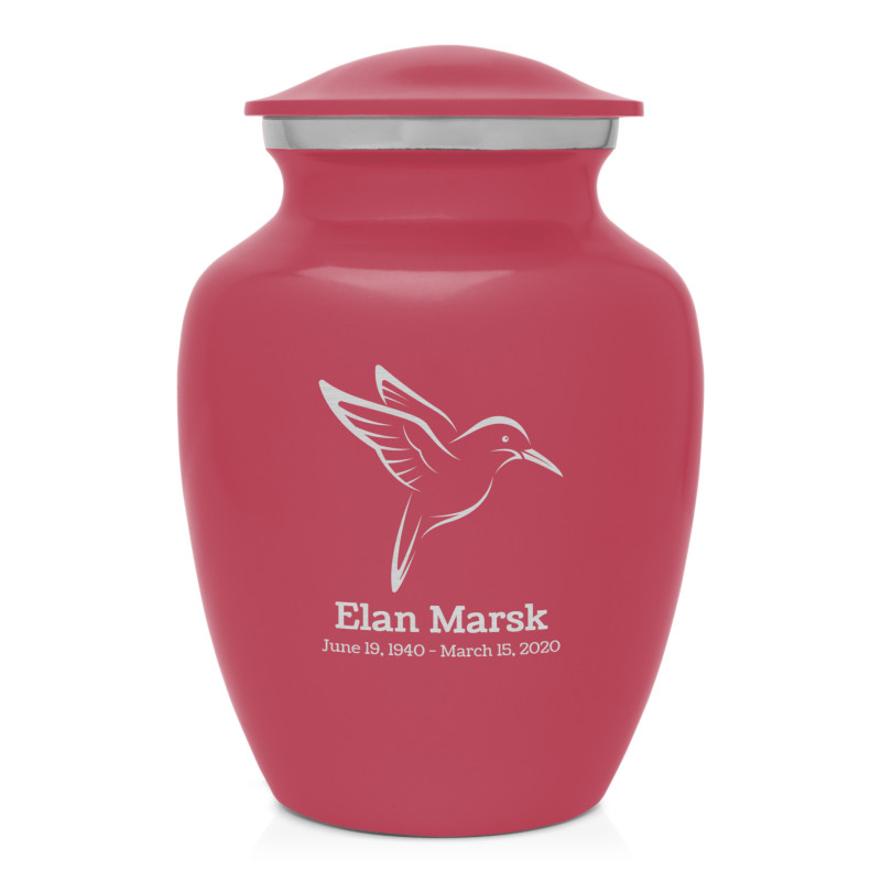 Hummingbird Sharing Urn - Rose Pink