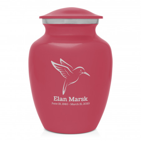 Hummingbird Sharing Urn - Rose Pink