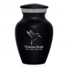 Hummingbird Keepsake Urn - Jet Black