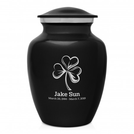 Shamrock Sharing Urn - Jet Black