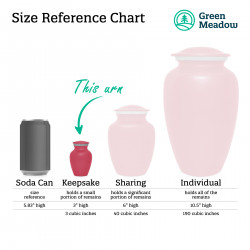 Elephant Keepsake Urn - Rose Pink