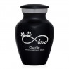Keepsake Infinite Love Pet Cremation Urn - Jet Black