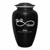 Extra Large Infinite Love Pet Cremation Urn - Jet Black