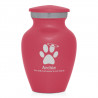 Keepsake Angel Paw Pet Cremation Urn - Rose Pink