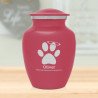 Small Angel Paw Pet Cremation Urn - Rose Pink