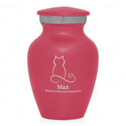 Keepsake Infinite Love Cat Cremation Urn - Rose Pink