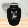 Large Corgi Pet Cremation Urn - Jet Black
