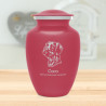 Large German Shorthaired Pointer Pet Cremation Urn - Rose Pink