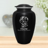 Extra Large German Shorthaired Pointer Pet Cremation Urn - Jet Black