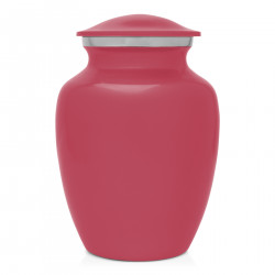 Small Dachshund Pet Cremation Urn - Rose Pink
