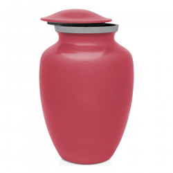 Large Dachund Pet Cremation Urn - Rose Pink
