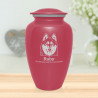 Extra Large Husky Pet Cremation Urn - Rose Pink