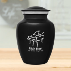 Piano Sharing Urn - Jet Black