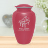 Piano Cremation Urn - Rose Pink