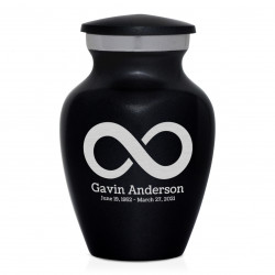 Infinity Keepsake Urn - Jet Black