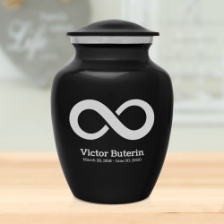 Infinity Sharing Urn - Jet Black
