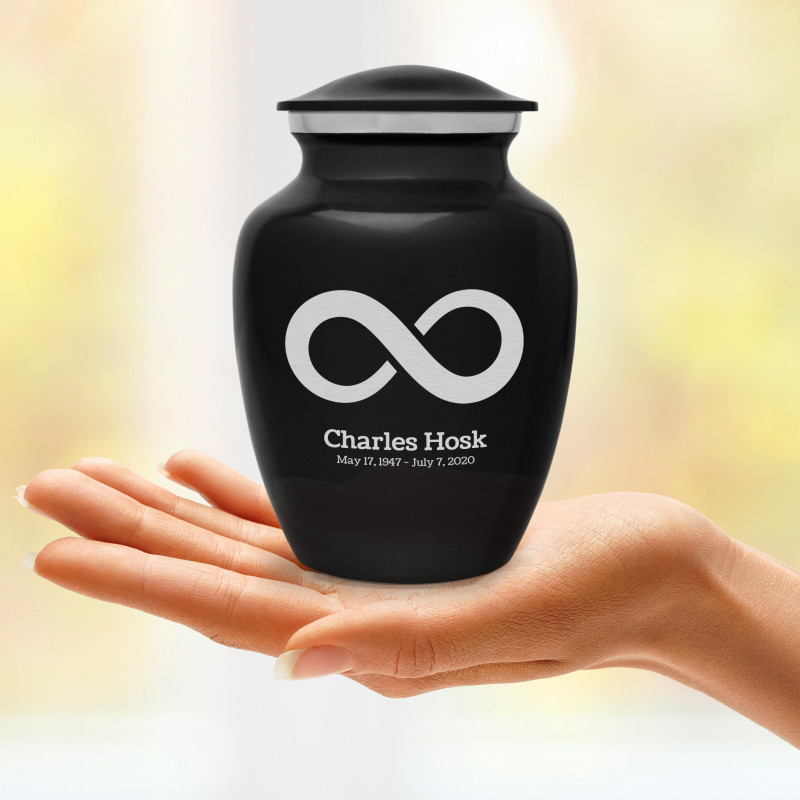 Infinity Sharing Urn - Jet Black
