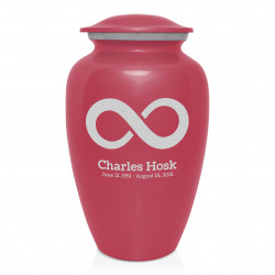 Infinity Cremation Urn - Rose Pink
