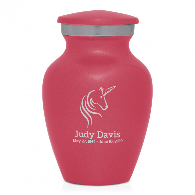 Unicorn Keepsake Urn - Rose Pink