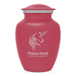 Unicorn Sharing Urn - Rose Pink