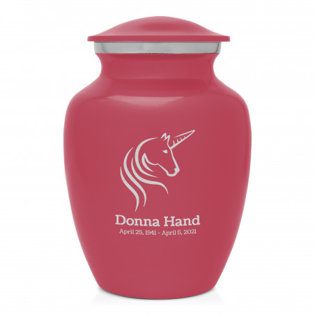 Unicorn Sharing Urn - Rose Pink