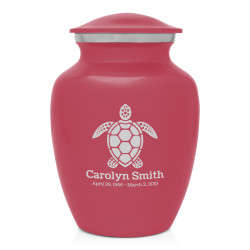 Sea Turtle Sharing Urn - Rose Pink