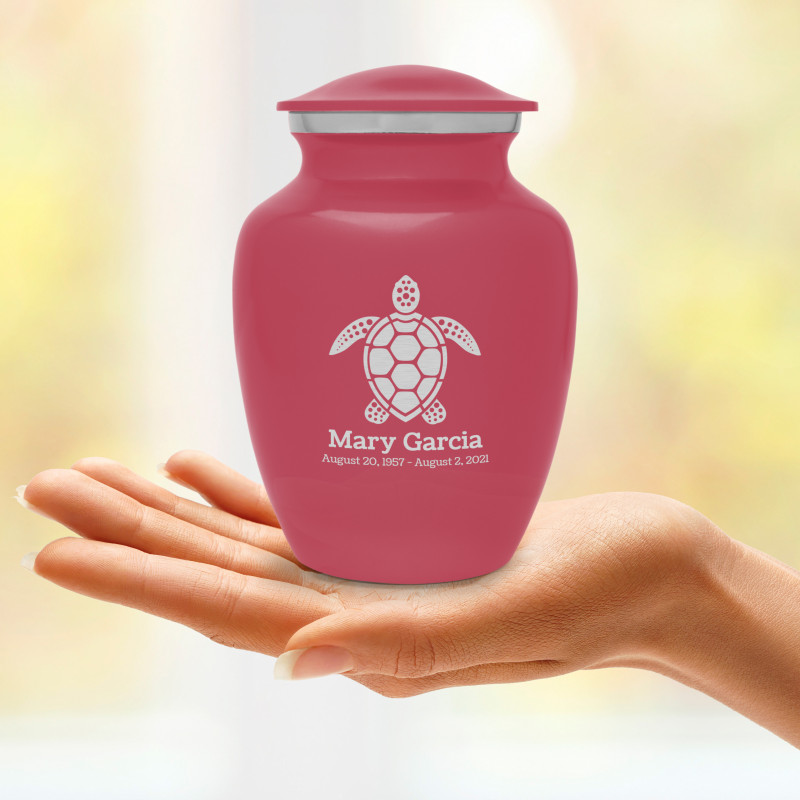 Sea Turtle Sharing Urn - Rose Pink