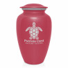 Sea Turtle Cremation Urn - Rose Pink