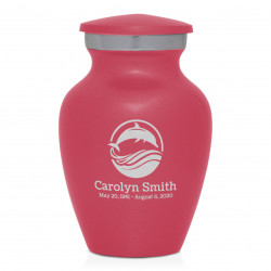 Dolphin Keepsake Urn - Rose Pink