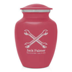 Mechanic Wrench Sharing Urn - Rose Pink